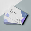Flat Lay Of Business Card Designs With Braille Writing Psd
