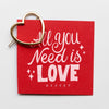 Flat Lay Of Card With Heart-Shaped Golden Pin Psd