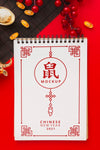 Flat Lay Of Chinese New Year Mock-Up Psd