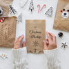 Flat Lay Of Christmas Crafts With Paper Bag Psd