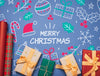 Flat Lay Of Colorful Christmas Gifts Mock-Up Psd