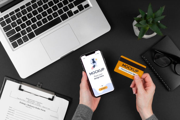 Flat Lay Of Cyber Monday Concept Mock-Up Psd