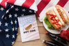 Flat Lay Of Delicious American Food Mock-Up Psd