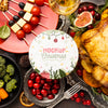 Flat Lay Of Delicious Christmas Food Mock-Up Psd