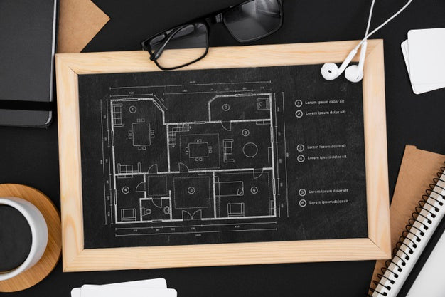 Flat Lay Of Desk Concept Mock-Up Psd