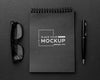 Flat Lay Of Desk Concept Mock-Up Psd