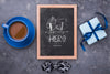 Flat Lay Of Father'S Day Concept Mock-Up Psd