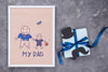 Flat Lay Of Father'S Day Concept Mock-Up Psd