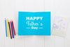 Flat Lay Of Father'S Day Concept Psd