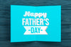 Flat Lay Of Father'S Day Concept Psd
