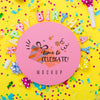Flat Lay Of Happy Birthday Candles For Anniversary Celebration Psd