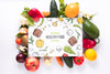Flat Lay Of Healthy Food With Card Mockup Psd
