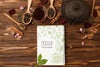 Flat Lay Of Herbal Tea Concept Mock-Up Psd