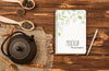Flat Lay Of Herbal Tea Concept Mock-Up Psd