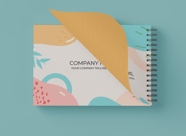 Flat Lay Of Notepad Psd