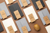 Flat Lay Of Paper Stationery With Kiwi Psd