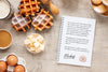 Flat Lay Of Pastries With Notebook Psd