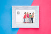 Flat Lay Of Plain Picture Frame Psd