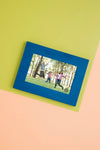 Flat Lay Of Simple Frame For Photographs Psd