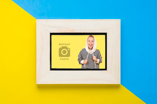 Flat Lay Of Simplistic Frame Psd