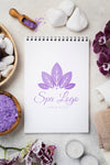 Flat Lay Of Spa Concept Mock-Up Psd