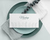 Flat Lay Of Spring Menu Mock-Up With Leaves On Plates Psd
