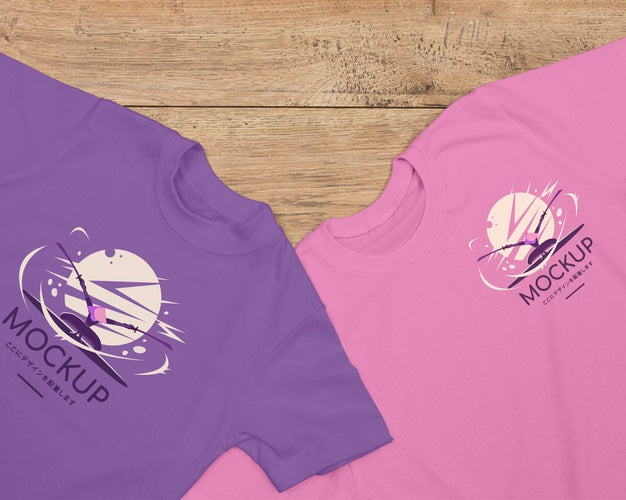 Flat Lay Of T-Shirt Concept Mock-Up Psd