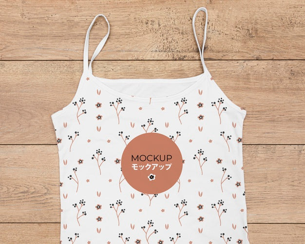 Flat Lay Of T-Shirt Concept Mock-Up Psd