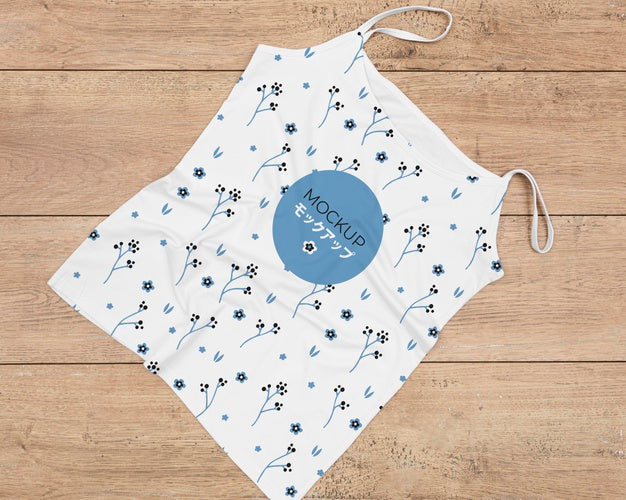 Flat Lay Of T-Shirt Concept Mock-Up Psd