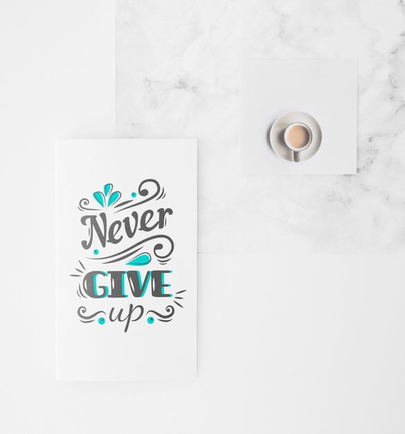 Flat Lay Paper Mockup On Workspace Psd