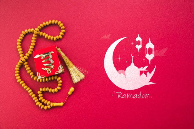 Flat Lay Ramadan Composition With Copyspace Psd