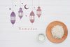 Flat Lay Ramadan Mockup For Logo Psd