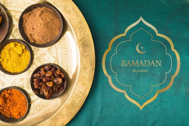 Flat Lay Ramadan Mockup For Logo Psd