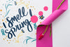 Flat Lay Spring Mockup With Copyspace Psd