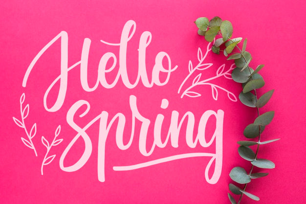 Flat Lay Spring Mockup With Copyspace Psd