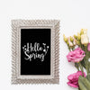 Flat Lay Spring Mockup With Slate Psd