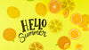 Flat Lay Summer Mockup With Copyspace And Fruit Slices Psd