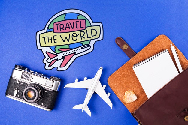 Flat Lay Summer Mockup With Copyspace Psd