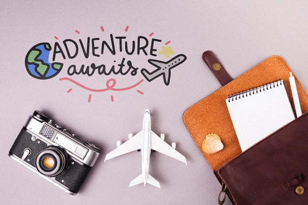 Flat Lay Summer Mockup With Copyspace Psd