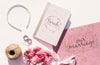 Flat Lay Wedding Ideas With Wedding Planner And Pearls Psd