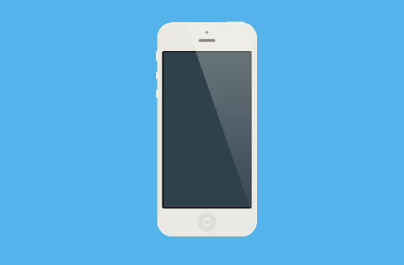 Flat White Iphone Mockup
