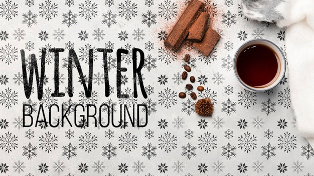 Flavored Tea With Cinnamon For Winter Psd