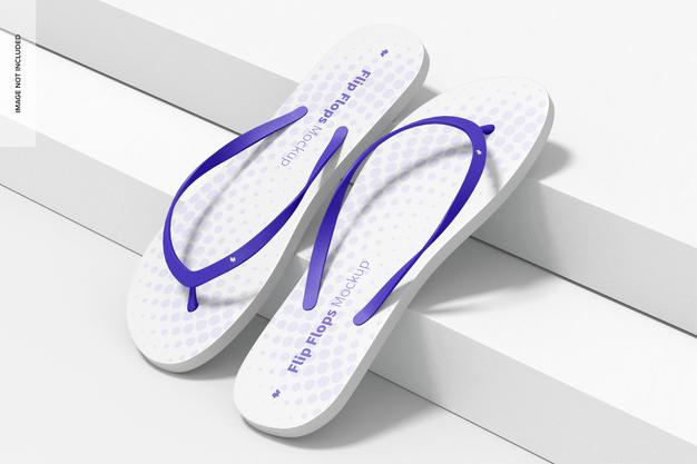 Flip Flops Mockup, Right View Psd