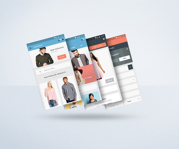 Floating Mobile Display App (Mockup) - Mockup Hunt