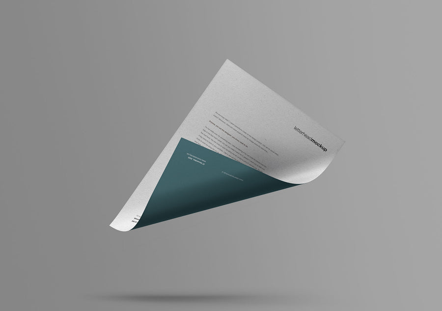 Floating A4 Paper Mockup