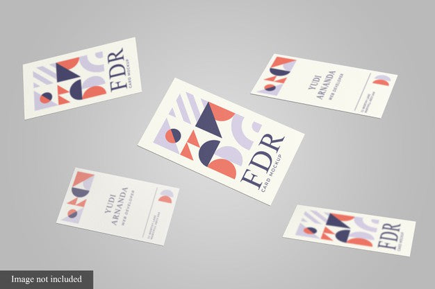 Floating Business Card Mockup Psd