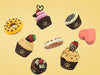 Floating Cakes And Cupcakes Psd