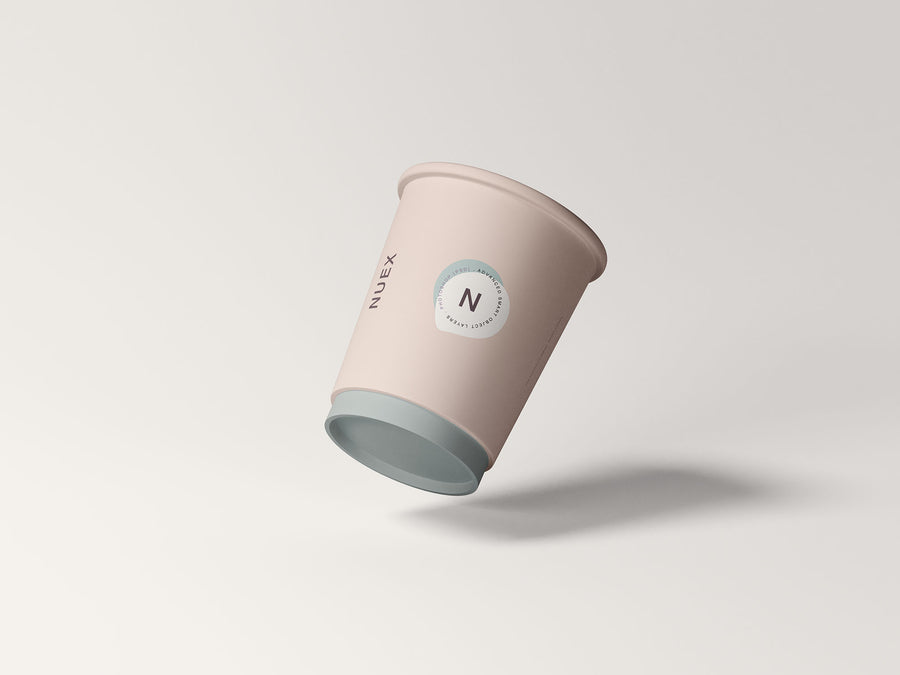Floating Coffee Cup Mockup