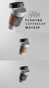 Floating Coffee Cup Mockup