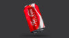 Floating Cola Beverage Tin Can Mockup Psd